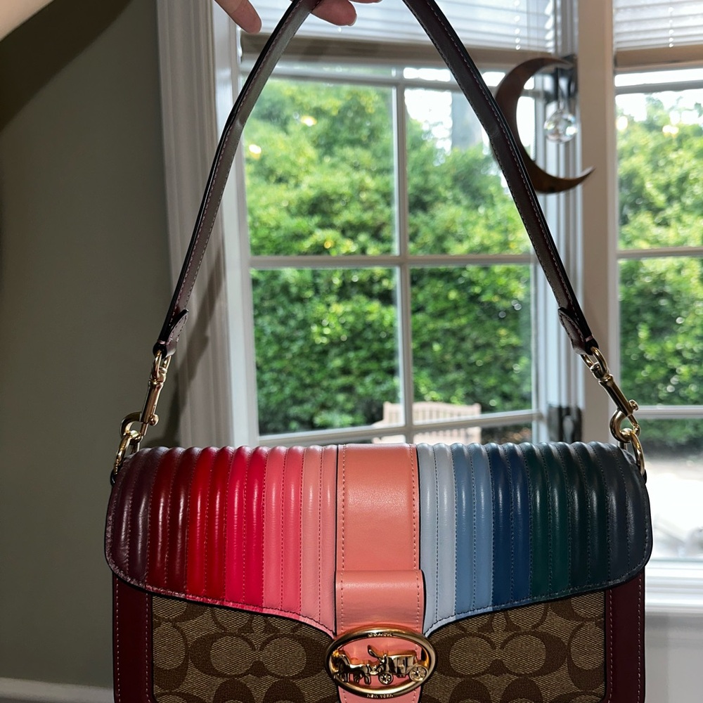 COACH Multicolor Shoulder Bag ❤️🩷🩵 - Picture 12 of 13